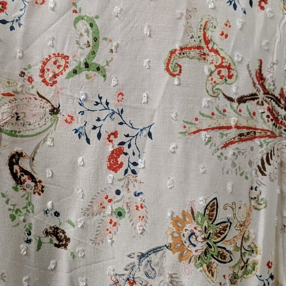 NEW ND Sleeveless Paisley Printed Top 1X - Picture 4 of 5